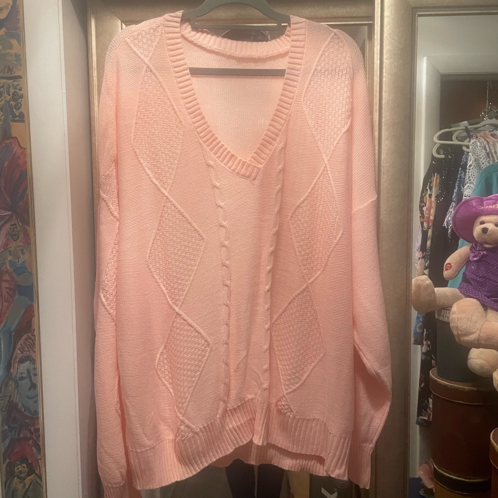 Cute pink sweater NWOT